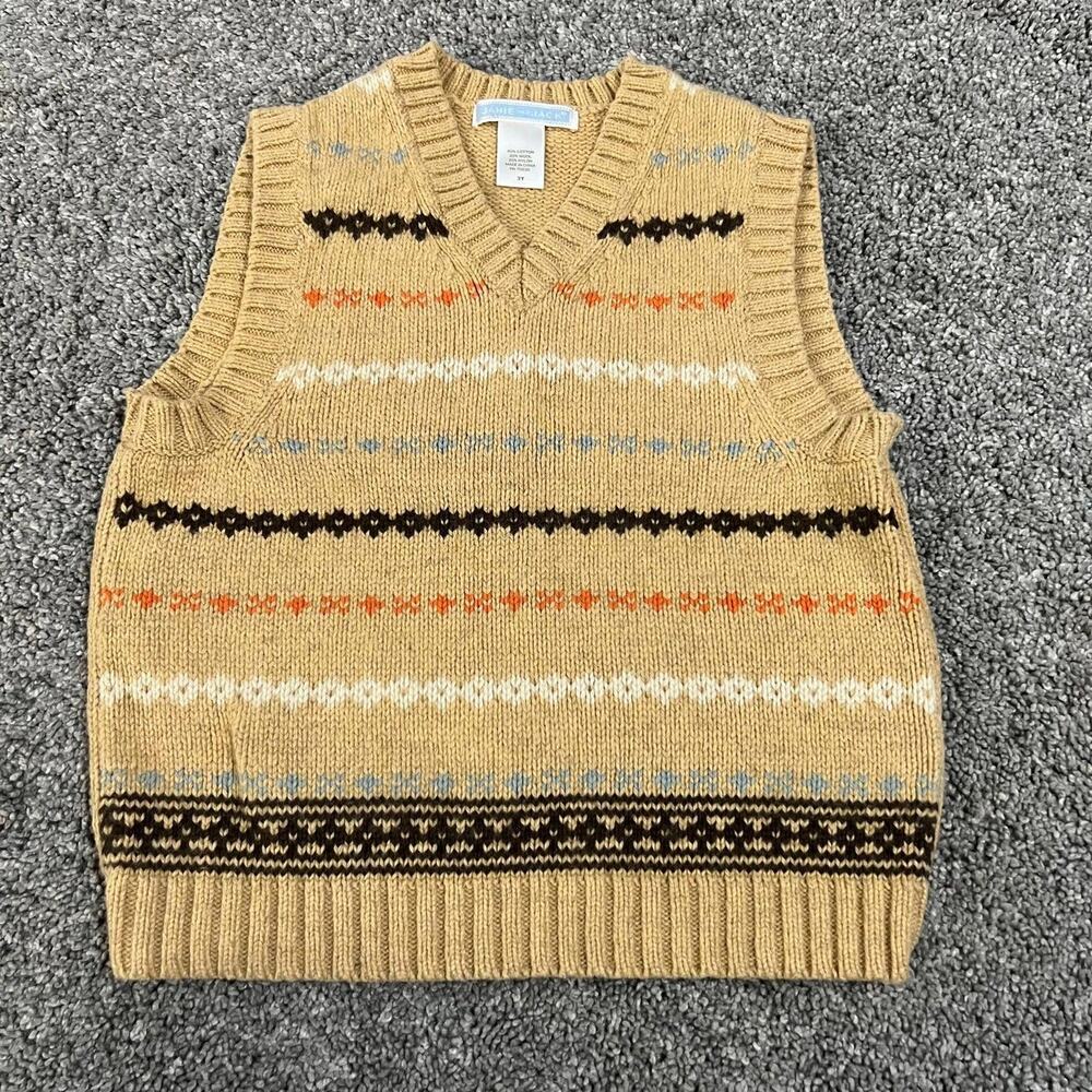 Janie and Jack Tan Sweater Vest size 3T
